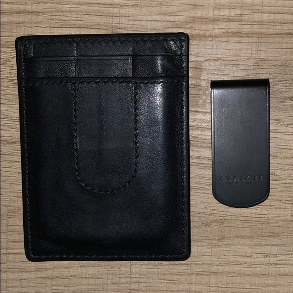 Coach card case with money clip - Picture 3 of 4